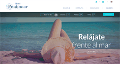 Desktop Screenshot of hotelpradomar.com
